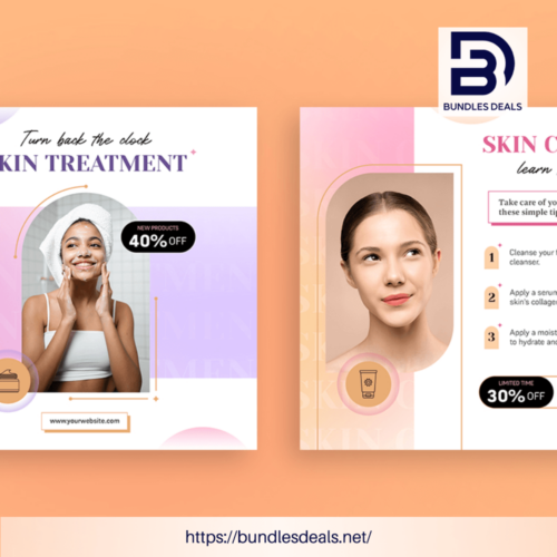 Beauty Care Banner Templates Social Media 2