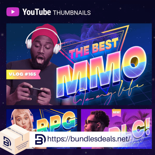 Gamer YouTube Thumbnails Templates